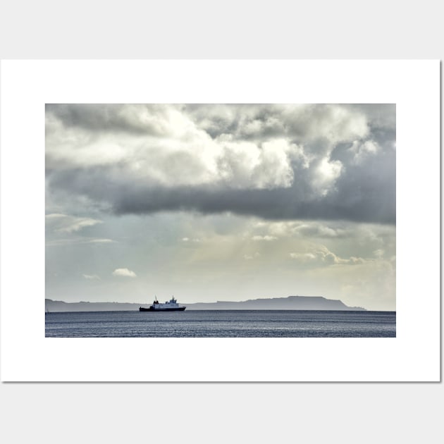 The ferry 'Argylle' making its way over the Firth of Clyde to the Isle of Bute, Scotland Wall Art by richflintphoto